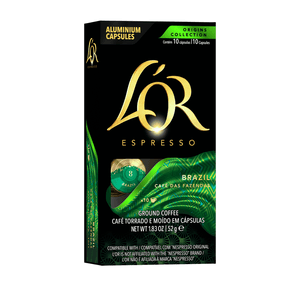 Café em Cápsulas Café das Fazendas Brazil Espresso L'Or – 10 Unidades de 5,2g