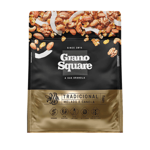 Granola Vegana Premium Sabor Tradicional GranoSquare - 400g