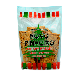 Pão Crispy Bread Sabor Lemon Pepper Novo Pinheiro – 150g