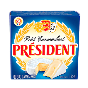 Queijo Camembert Petit Président – 125g