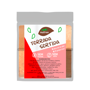 Torrada Sortida Sem Glúten e Sem Leite Nutfree – 100g