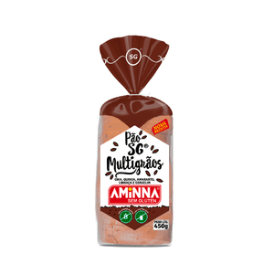 Pão Sem Glúten de Multigrãos Aminna – 450g