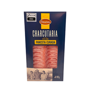 Panceta Suína Curada Fatiada Cancian – 100g