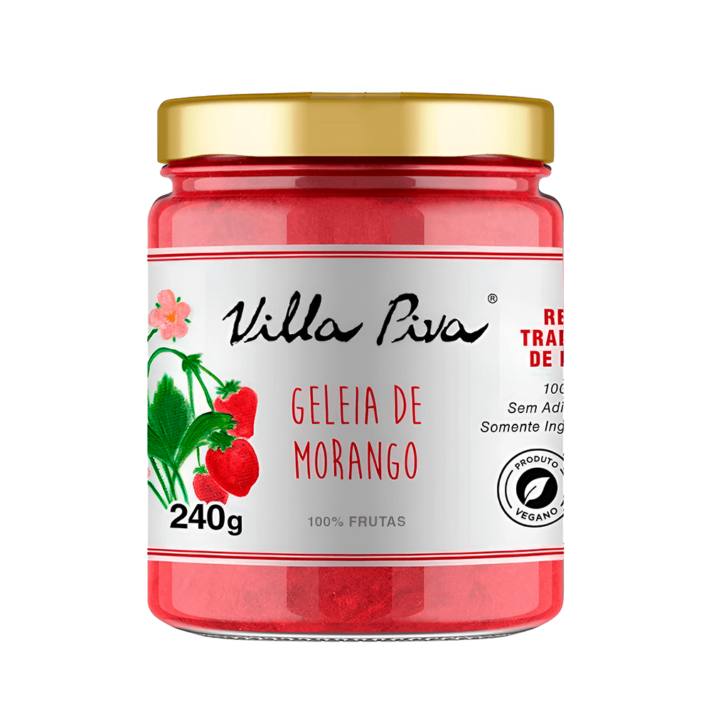 Geleia de Morango 100% Fruta Villa Piva – 240g