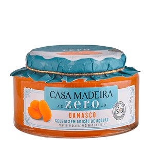 Geleia Zero Adição de Açúcar de Damasco Casa Madeira – 220g