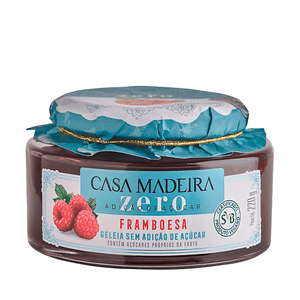 Geleia Zero Adição de Açúcar de Framboesa Casa Madeira – 220g