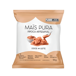 Pipoca Artesanal Doce de Leite Mais Pura – 50g