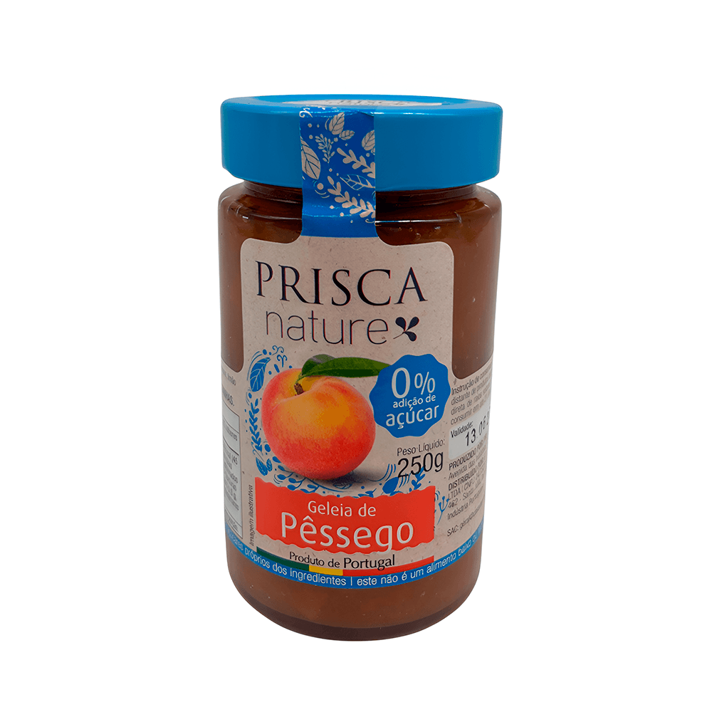 Geleia de Pêssego Nature 0% Adição de Açúcar Prisca – 250g