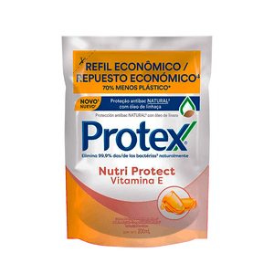 Sabonete Líquido Refil Nutri Protect Vitamina E Protex 200ml