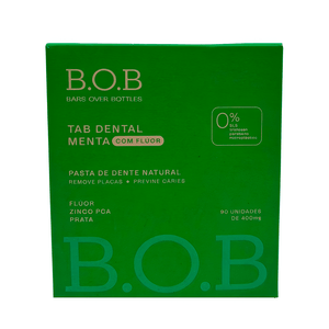Pastilhas Dentais Sabor Menta Com Flúor B.O.B – 90g