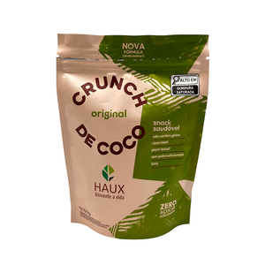 Snack Crunch Sabor Coco Original Zero Açúcar Haux – 100g