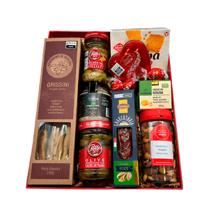 Cesta Presente Dia dos Namorados Seleção de Aperitivos - 10 itens