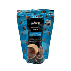Biscoito de Arroz com Cobertura de Chocolate Amargo Naturatta – 60g