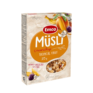 Cereal Matinal Crunchy com Frutas Tropicais Emco – 375g
