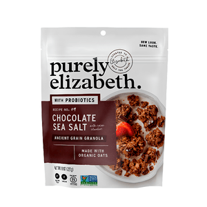 Granola com Sementes, Pedaços de Chocolates e Sal Marinho Pouch Purely Elizabeth – 227g