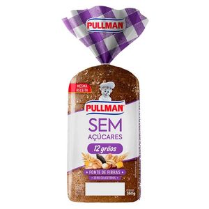 Pão de Forma Integral Sem Açúcar 12 Grãos Pullman – 350g