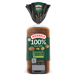 Pão 100% Nutrição Freekeh e Nozes Wickbold – 350g