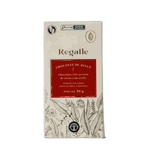 Barra de Chocolate Ao leite 56% Cacau Vegano Regalle - 80g