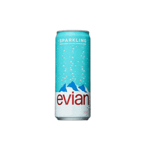 Água Evian Sparkling com Gás - 330ml