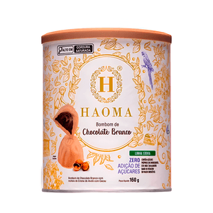 Bombom Chocolate Branco Haoma Zero Açúcares - 160g