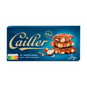 Chocolate Suíço au Lait com Avelãs Inteiras Cailler – 200g