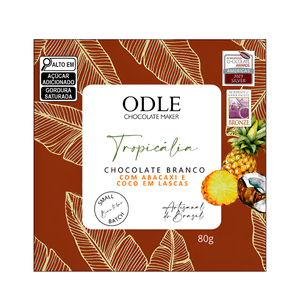 Chocolat Branco 33% com Abacaxi e Coco e Odle – 80g