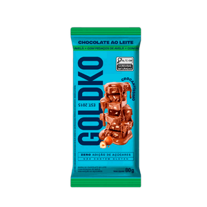 Barra de Chocolate Ao Leite Avelã Goldko – 80g