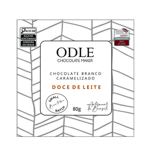 Chocolate 33% Branco Caramelizado com Doce de Leite Odle – 80g