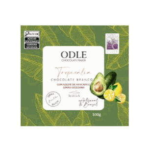 Chocolate 33% com Azeite de Avocado e Limão Siciliano Odle– 80g