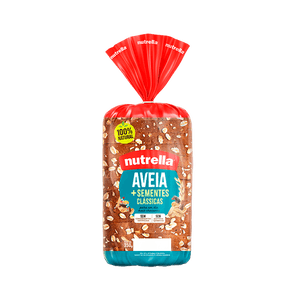 Pão de Forma Aveia e Sementes Clássicas Nutrella - 350g