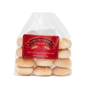 Pão de Hambúrguer Mini Casa Victoriana – 180g