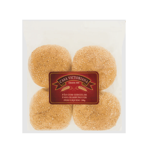 Pão de Hambúrguer com Gergelim Casa Victoriana – 200g