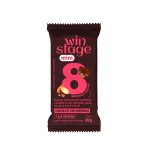 Barra Proteica Chocolate com Amêndoas Winstage – 54g