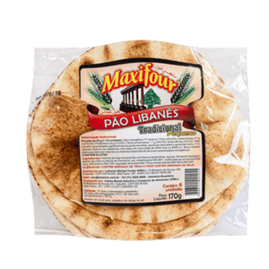 Pão Libanês MaxiLanche 6 Unidades Maxifour  – 170g
