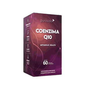 Suplemento Alimentar Coenzima Q10 Puravida - 60 Cápsulas