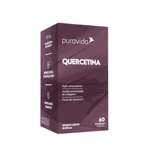 Suplemento Alimentar Quercetina Pura Vida – 60 Cápsulas