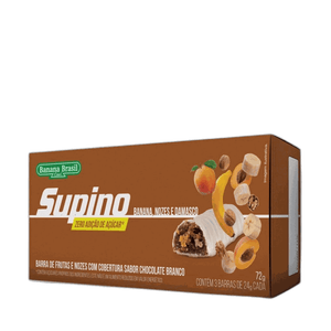 Barra de Frutas e Nozes Supino Banana Brasil – 72g