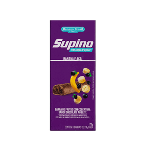 Barra de Frutas e Açaí Supino Banana Brasil– 72g