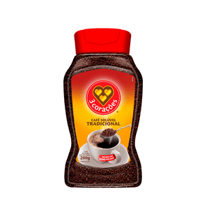 Café Solúvel Tradicional 3 Corações - 200g