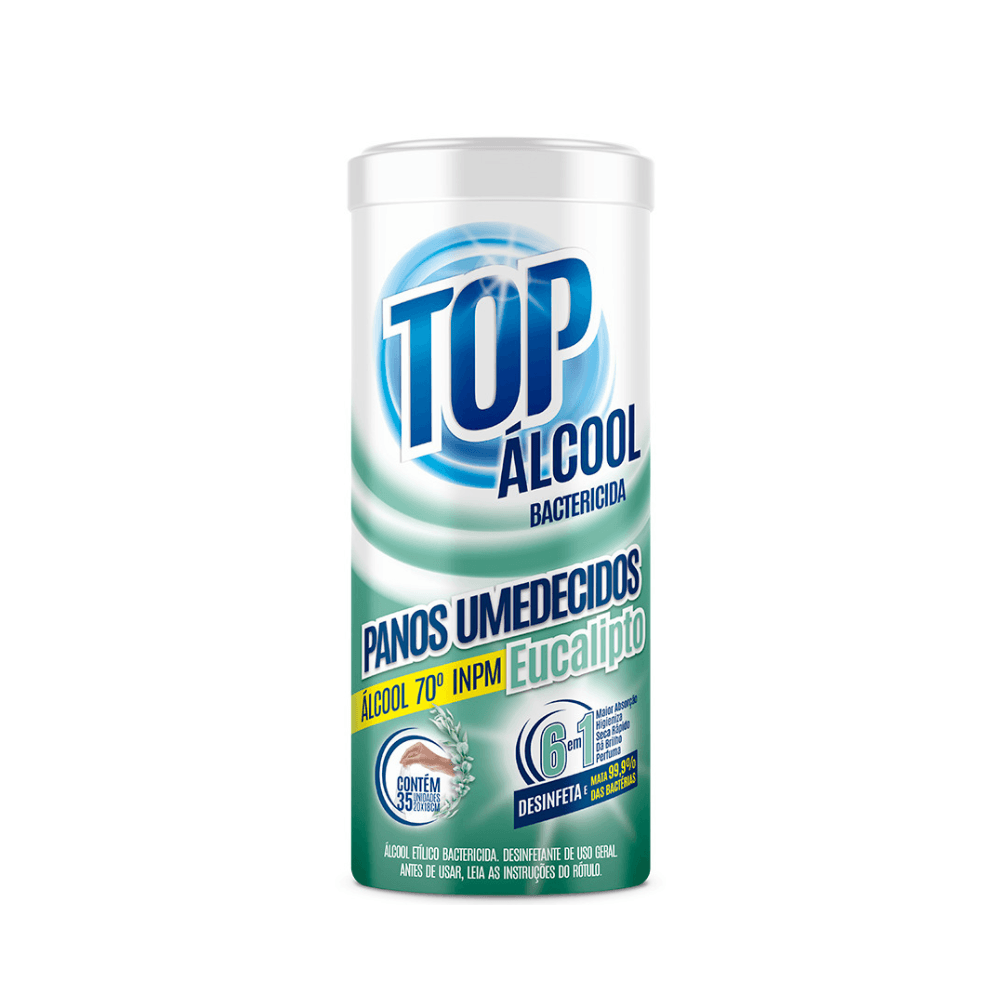Panos Umedecidos Limpa Vidros Top Vegan – 35un