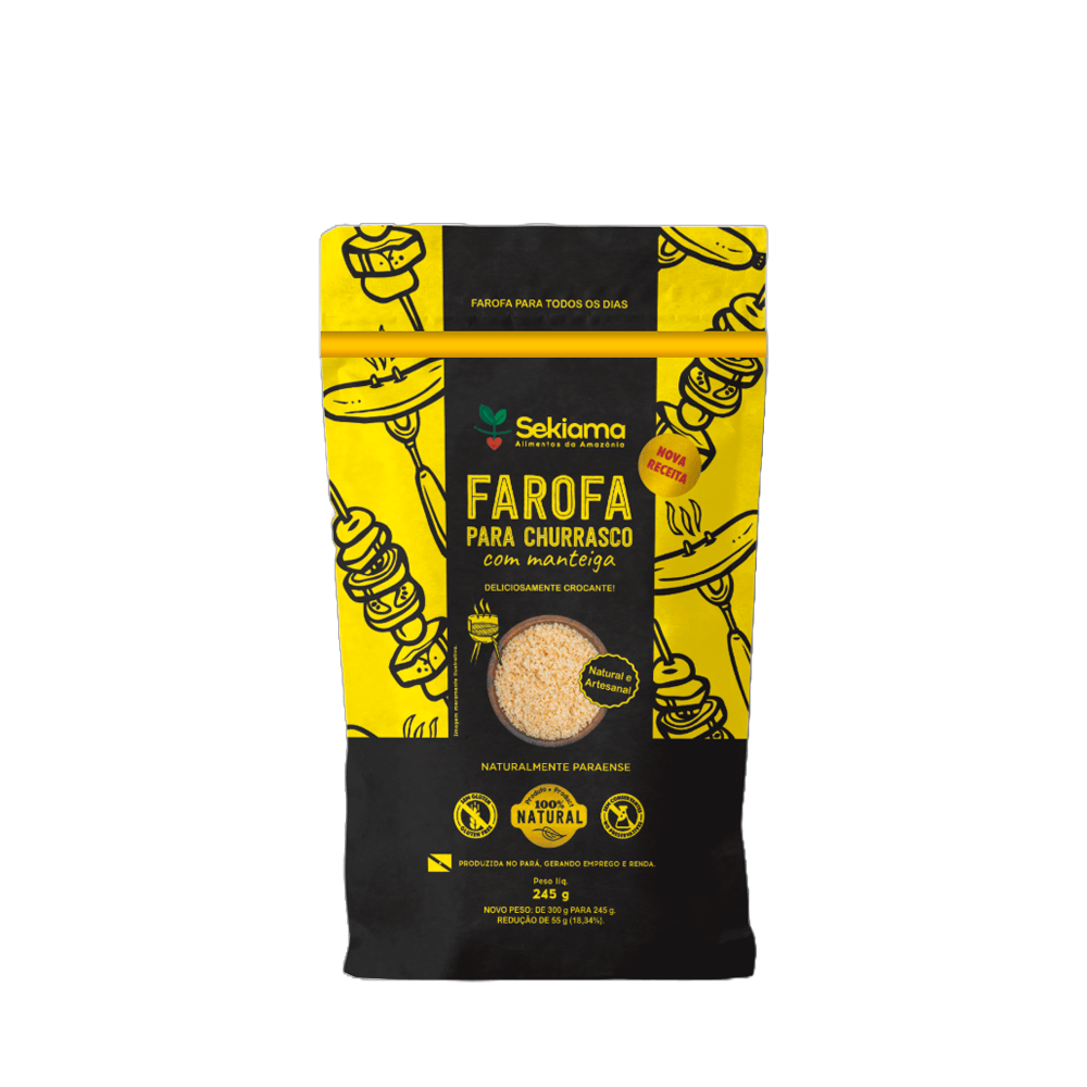 Farofa Tradicional para Churrasco Sekiama – 245g - Casa Santa Luzia