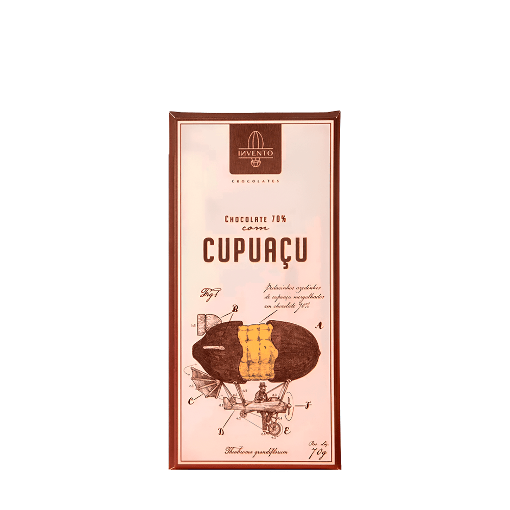 Chocolate Cupuaçu 70% Invento Chocolates – 70g - Casa Santa Luzia