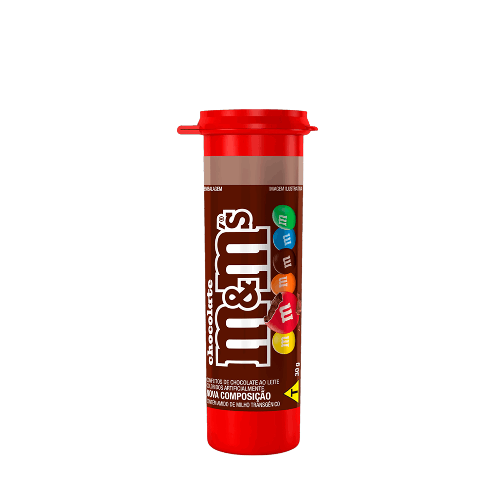 Chocolate M&M's Cores Sortidas – 30g - Casa Santa Luzia