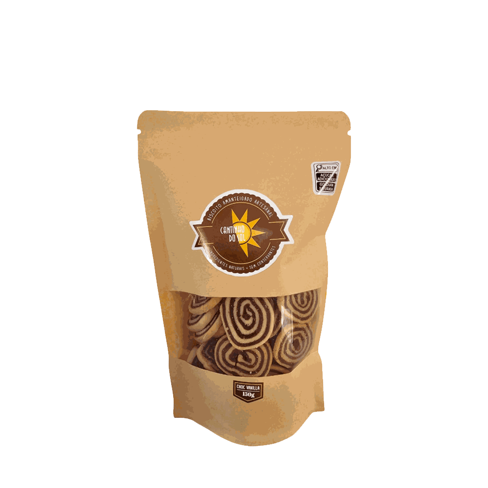 Biscoito Amanteigado Chocolate Baunilha Cantinho do Sol – 150g