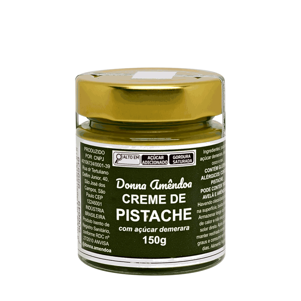Creme Pistache com Açúcar Demerara Donna Amêndoa – 150g