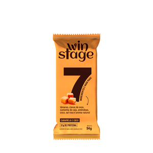 Barra de Proteína Caramelo e Coco Winstage – 54g
