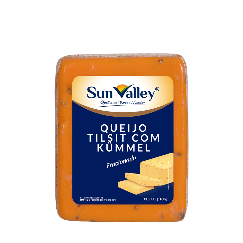 Queijo Tilsit com Kummel Sun Valey - 180g - Casa Santa Luzia