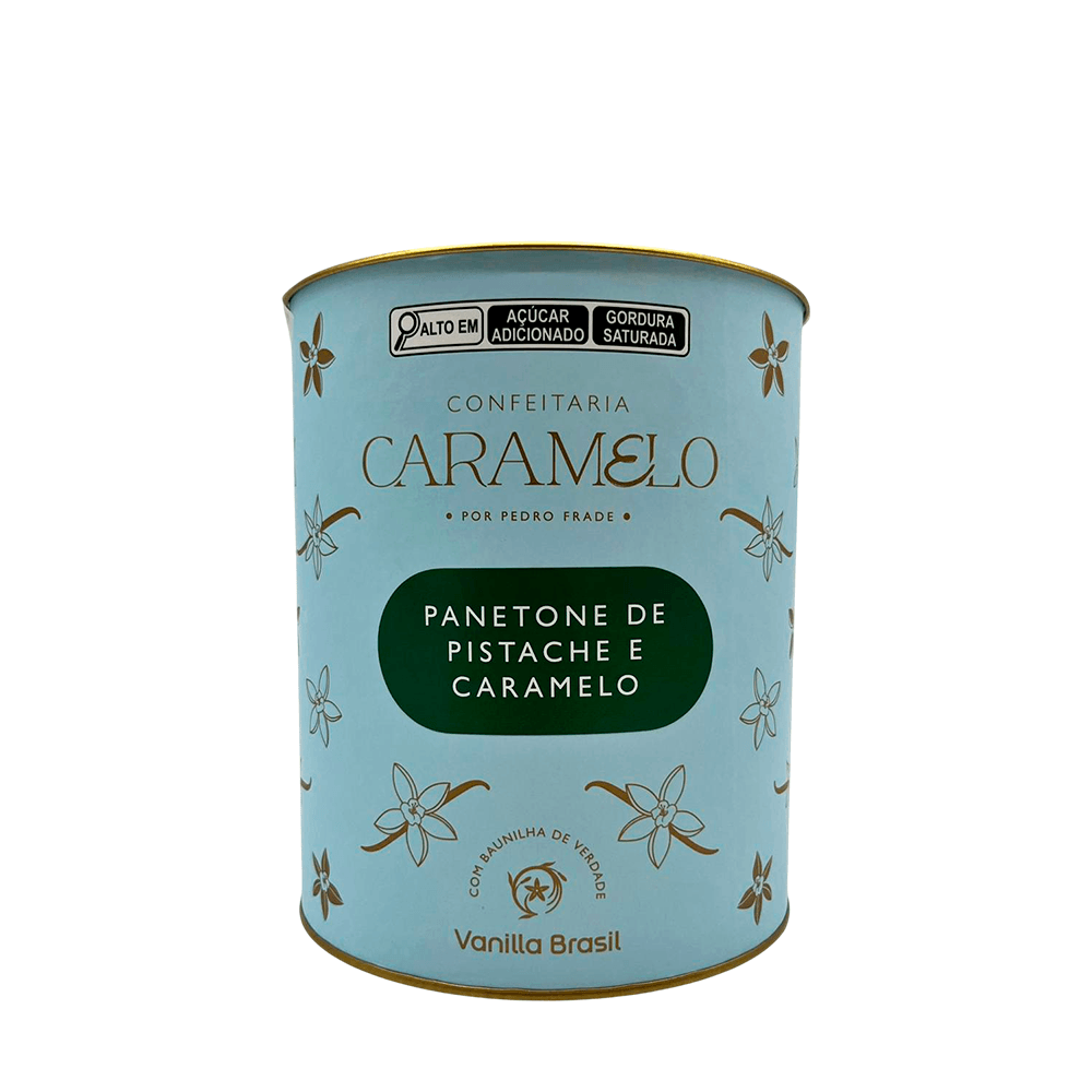 Panetone de Pistache e Caramelo Vanilla Brasil – 500g