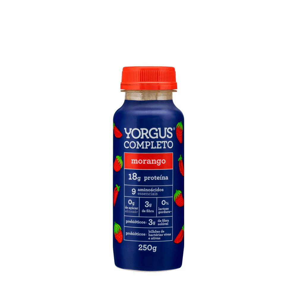 Iogurte Morango Completo Sem Lactose Yorgus – 250g - Casa Santa Luzia