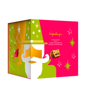 Panettone de Chocolate com Recheio de Limão Siciliano e Frutas Vermelhas Kopenhagen – 660g